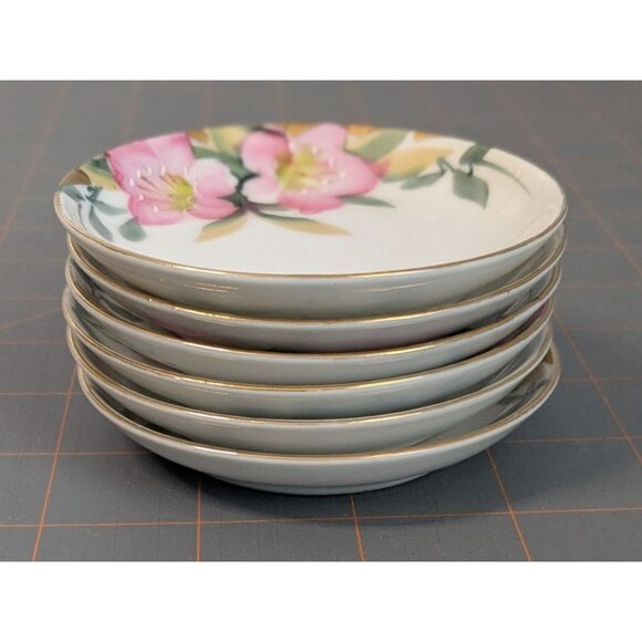 Noritake Azalea Butter Pat Plates Coupe 3 1/4" Porcelain - Picture 8 of 13